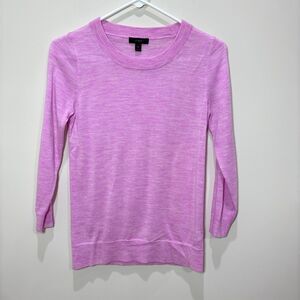 J Crew Petal Pink Merino Wool Sweater Women S Quiet Luxury Capsule Lightweight